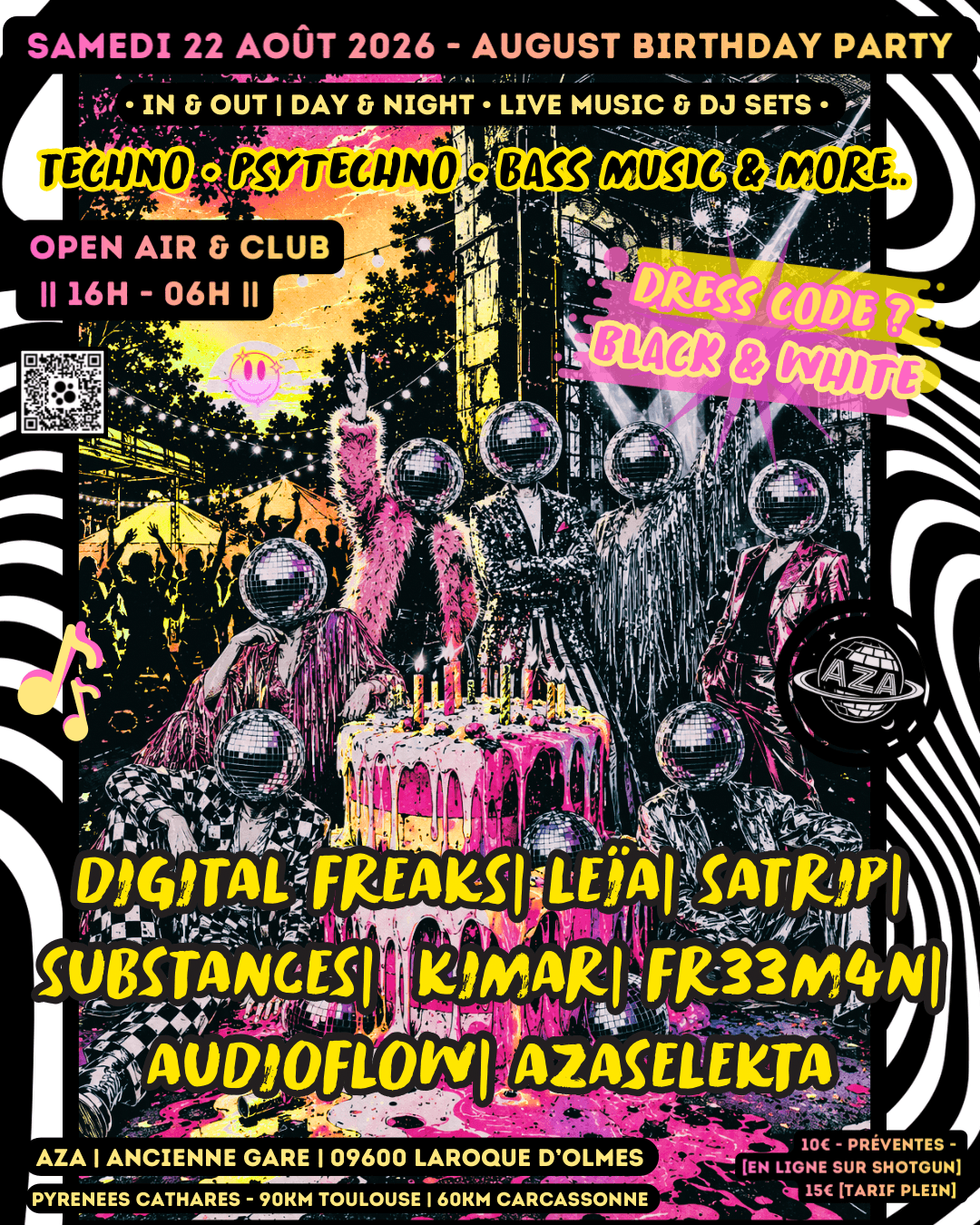 August Bithday • Open Air & Club • 16h | 06h