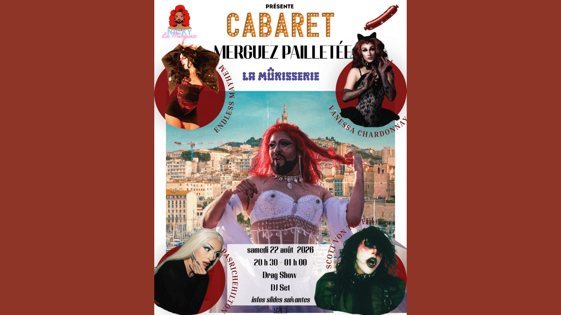 CABARET MERGUEZ PAILLETÉE