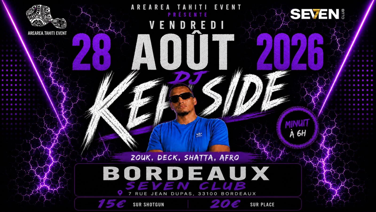 TOURNÉE DJ KENSIDE 2026-2027 BORDEAUX